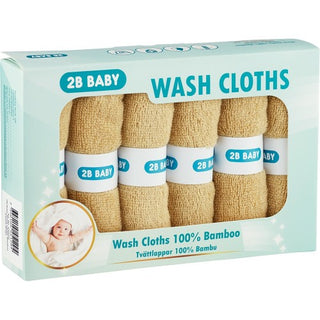 2B Baby Tvättlappar Bambu 6-pack, Gul