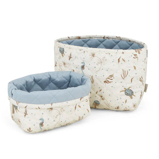 Cam Cam Copenhagen Quilted Förvaringskorgar 2-Pack, Sea Garden