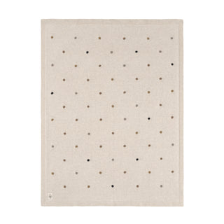 Lässig Stickad Filt 80x100, Beige