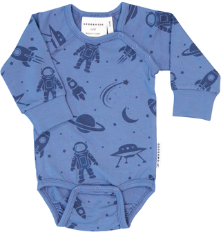 Geggamoja Body Bambu Blå Astronaut