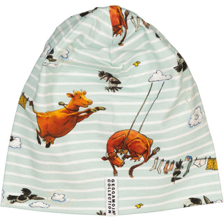 Geggamoja Mössa Mamma Mu och Kråkan Mint/Vit