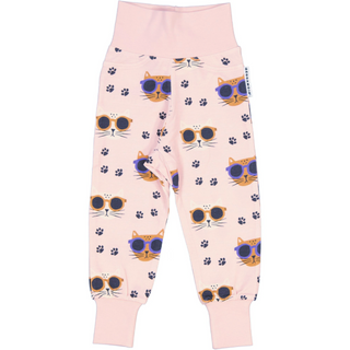 Geggamoja Babybyxor Bambu Cool Cats rosa