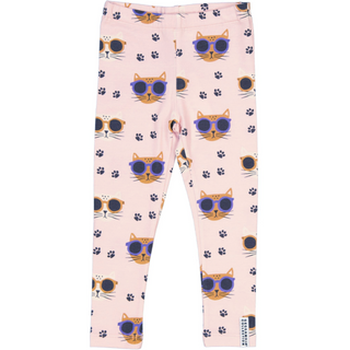 Geggamoja Leggings Bambu Cool Cats Rosa