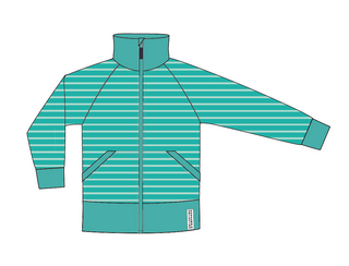 Geggamoja Ziptröja Turkos