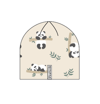 Geggamoja Mössa Bambu Panda Beige
