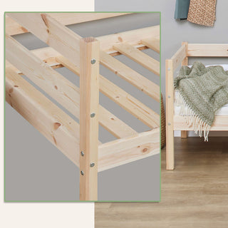 Hoppekids ECO Comfort Juniorsäng 70x160 cm, Natural Wood