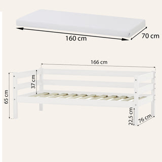 Hoppekids ECO Comfort Juniorsäng 70x160 cm, White