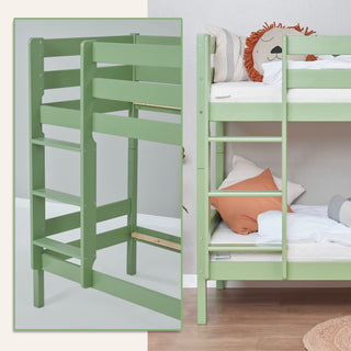 Hoppekids ECO Comfort Våningssäng 90x200, Pale Green