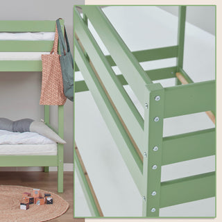 Hoppekids ECO Comfort Våningssäng 90x200, Pale Green