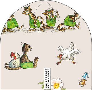 Geggamoja Mössa fleecefodrad Pettson och Findus Beige