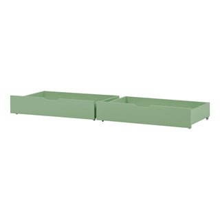 Hoppekids Sänglåda 2 pack 90x200, Pale Green