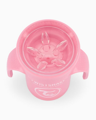 Twistshake Spillfri 360-mugg, Rosa