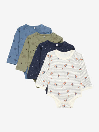 Pippi Body LS AO-printad (4-pack) Deep Lichen Green