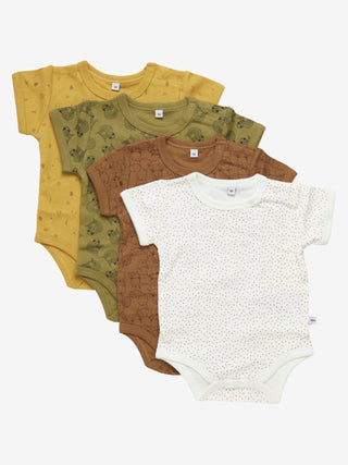 Pippi Kortärmade bodystrumpor (4-pack) Glitter