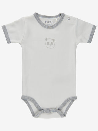 Fixoni Kortärmad body med tryck Grå Melange