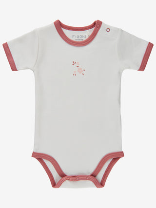 Fixoni Kortärmad body med tryck Dusty Rose