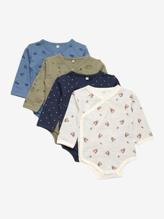 Pippi Omlottbody AO-tryck (4-pack) Deep Lichen Green