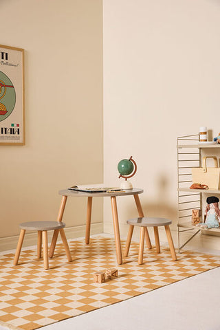 Kids Concept Bord och pallar ljusbrun