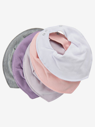Pippi Bandana Haklapp - enfärgad (5-pack) Ros