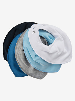 Pippi Bandana Haklapp - enfärgad (5-pack) Ljus dammblå