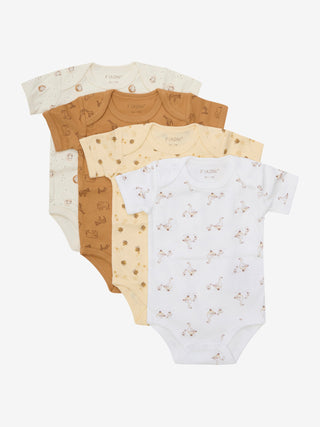 Fixoni Kortärmad Bodystocking med All-Over-Print Kex