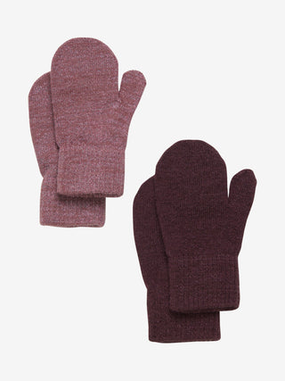 Celavi Magiska Glittervantar 2-pack Rose Brown