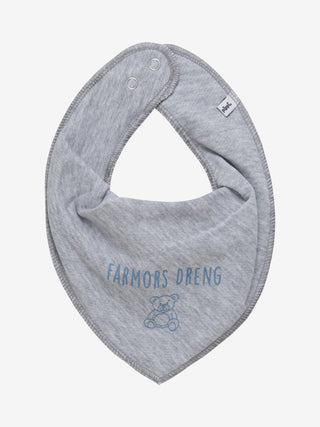 Pippi Bandanahaklapp med Farmor+farfar Grå Melange