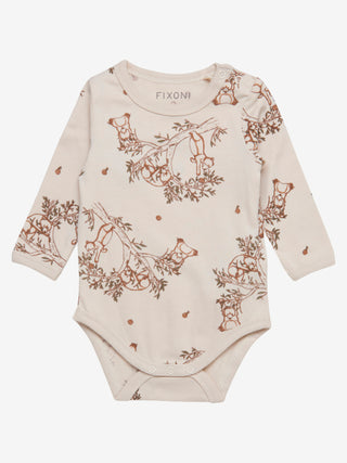 Fixoni Body med långa ärmar och all-over-tryck Ren bliss