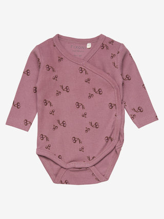 Fixoni Omlottbody LS med All-Over-Print Grape Shake