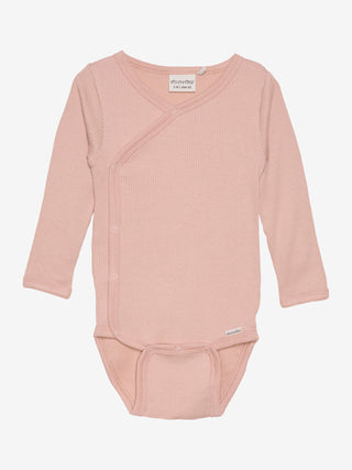 Minymo Omlottbody LS Rib Misty Rose