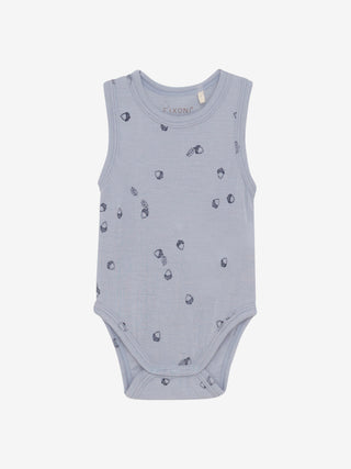 Fixoni Ärmlös body Blå dimma