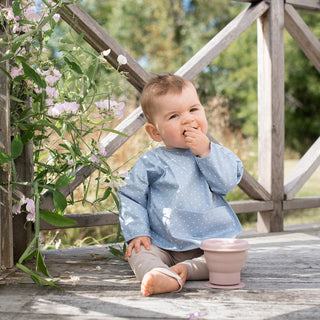 Summerville Haklapp med Ärm Dusty Blue Dotty