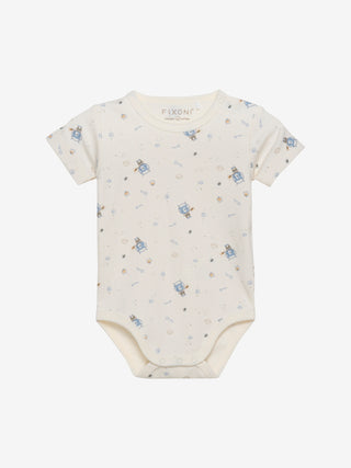 Fixoni Kortärmad body med all-over-tryck Ashley blå