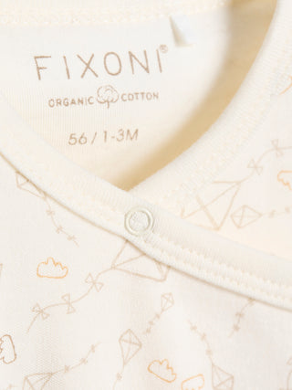 Fixoni Omlottbody Långärmad med All-over-tryck Marshmallow