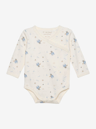 Fixoni Omlottbody LS med All-over-tryck Ashley blå