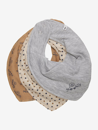 Pippi Bandanahaklapp Pojke -AOP (3-pack) Indian Tan