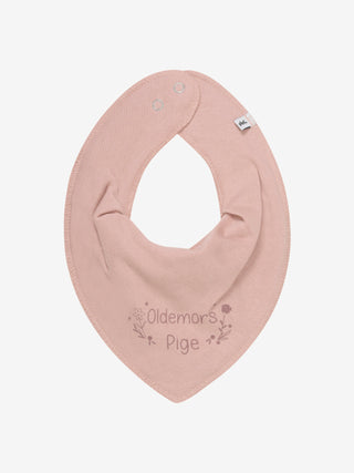 Pippi Bandanahaklapp med Oldemor/Oldefar-tryck Misty Rose