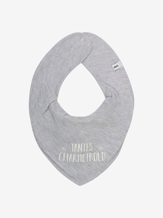 Pippi Bandanahaklapp med Onkel+Faster+.. Grå Melange