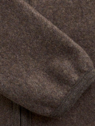 Huttelihut Jacka i ullfleece Brun Melange