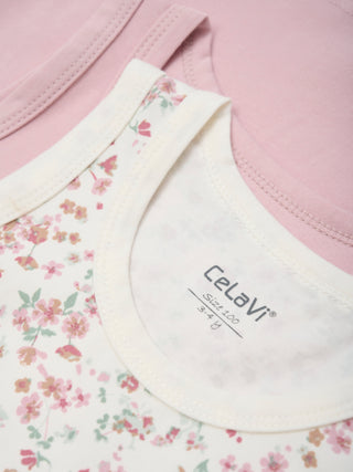 Celavi Undertröja 2-pack Borrad lila