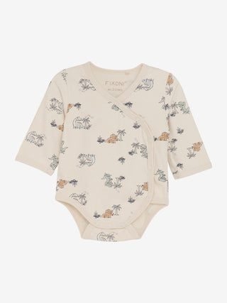 Fixoni Omlottbody Långärmad Med Mönster Zen blå