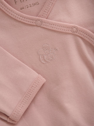 Fixoni Omlottbody Långärmad Blek Mauve