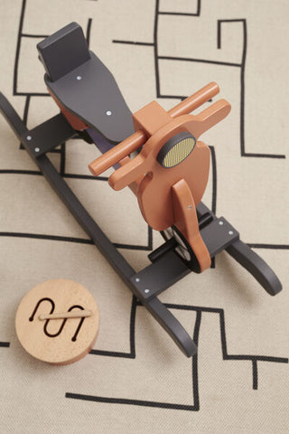 Kids Concept Gunghäst Scooter Rostfärgad