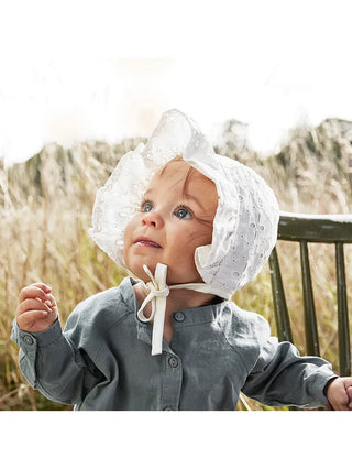 Elodie Bebismössa Broderi Anglaise