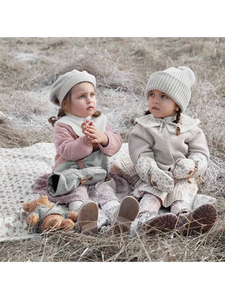 Elodie Ullmössa Krämvit - 0-6 månader