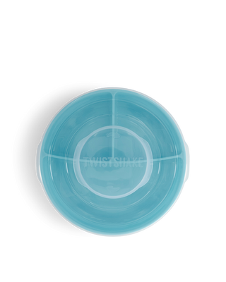Twistshake Barntallrik med lock, Blå