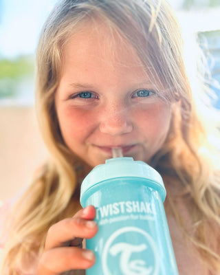 Twistshake Straw Cup 360 ml 6+ mån, Blå