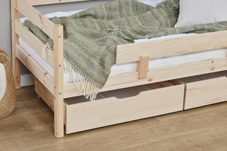 Hoppekids Sänglåda 2 pack 70x160, Natural Wood