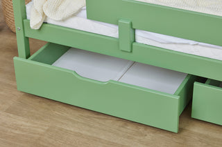 Hoppekids Sänglåda 2 pack 70x160, Pale Green