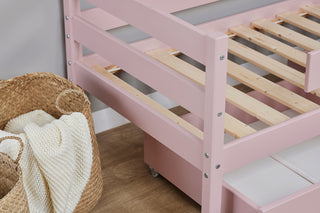 Hoppekids ECO Comfort Juniorsäng 70x160 cm, Pale Rose